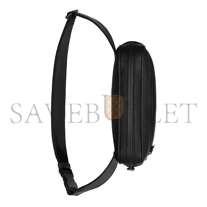  GUCCI RUBBER-EFFECT SMALL BELT BAG 771422 (24*13*5cm)